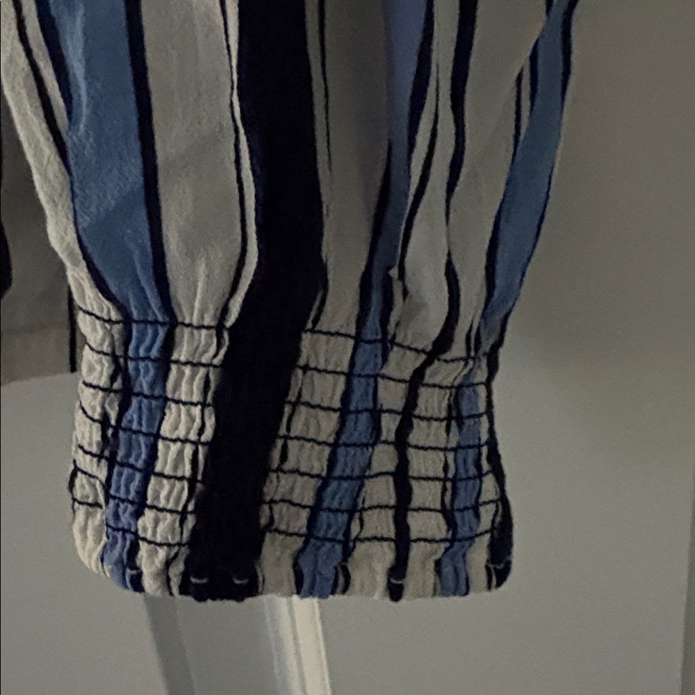 Talbots Happy Stripe Wrap Blouse - Picture 5 of 5